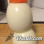 Шаг 3 (Кулинарный рецепт с фото - Снеговик на праздничный стол)