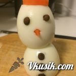 Шаг 5 (Кулинарный рецепт с фото - Снеговик на праздничный стол)