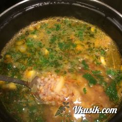 Фото рецепта - Постный гречневый суп