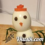 Шаг 6 (Кулинарный рецепт с фото - Снеговик на праздничный стол)