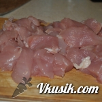 Шаг 1 (Кулинарный рецепт с фото - Куриное филе в сметане с картофельным пюре)